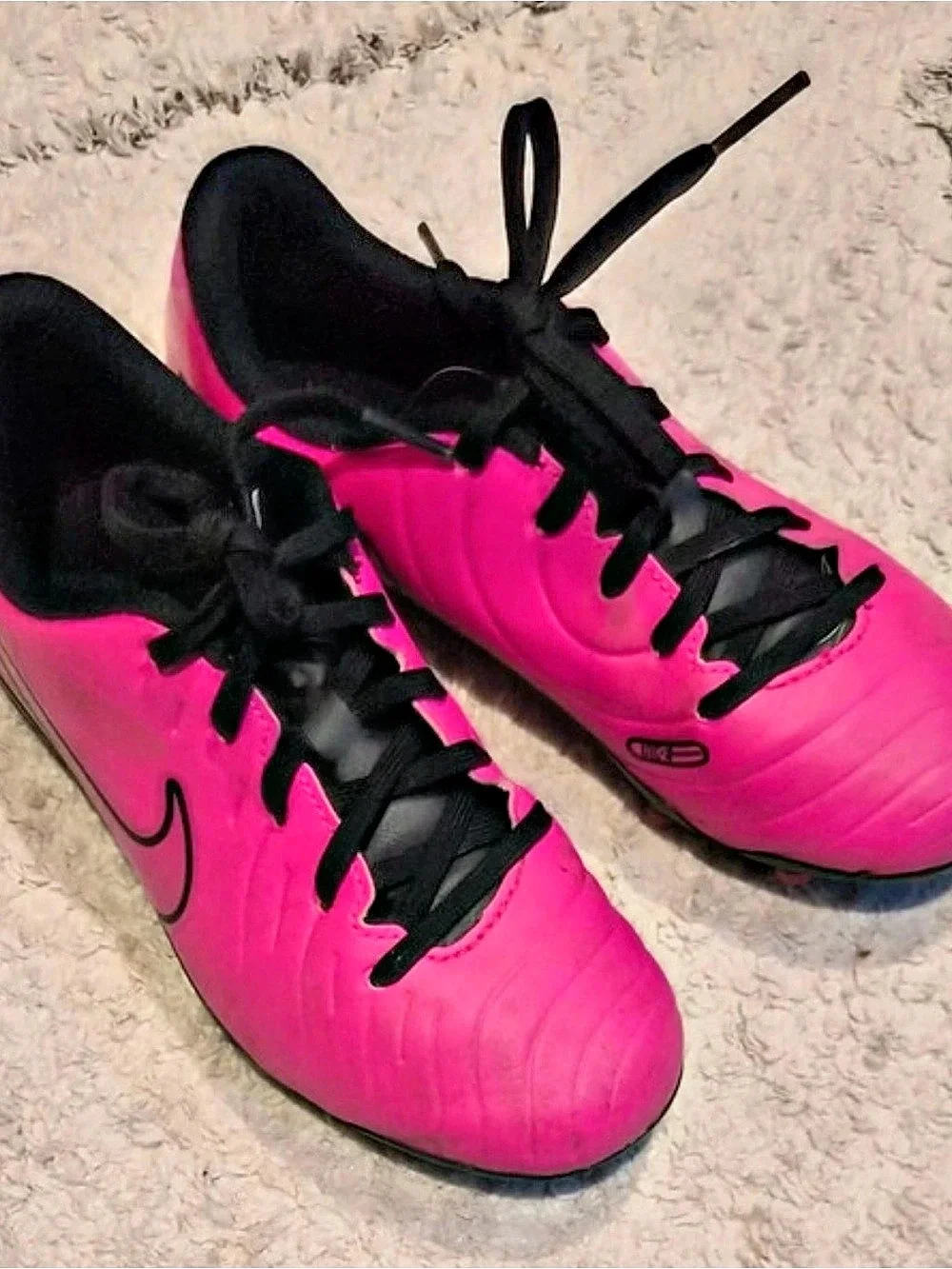 Nike Pink & Black Soccer Cleats size 2